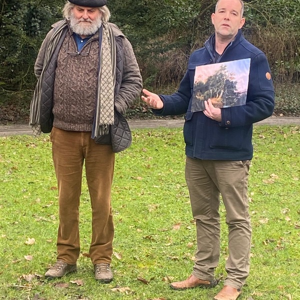 Ebben plant een boom ter afscheid van Bart Backaert